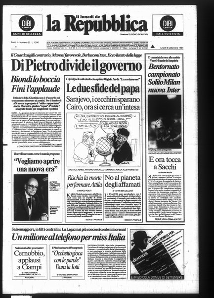 Il lunedì de La repubblica